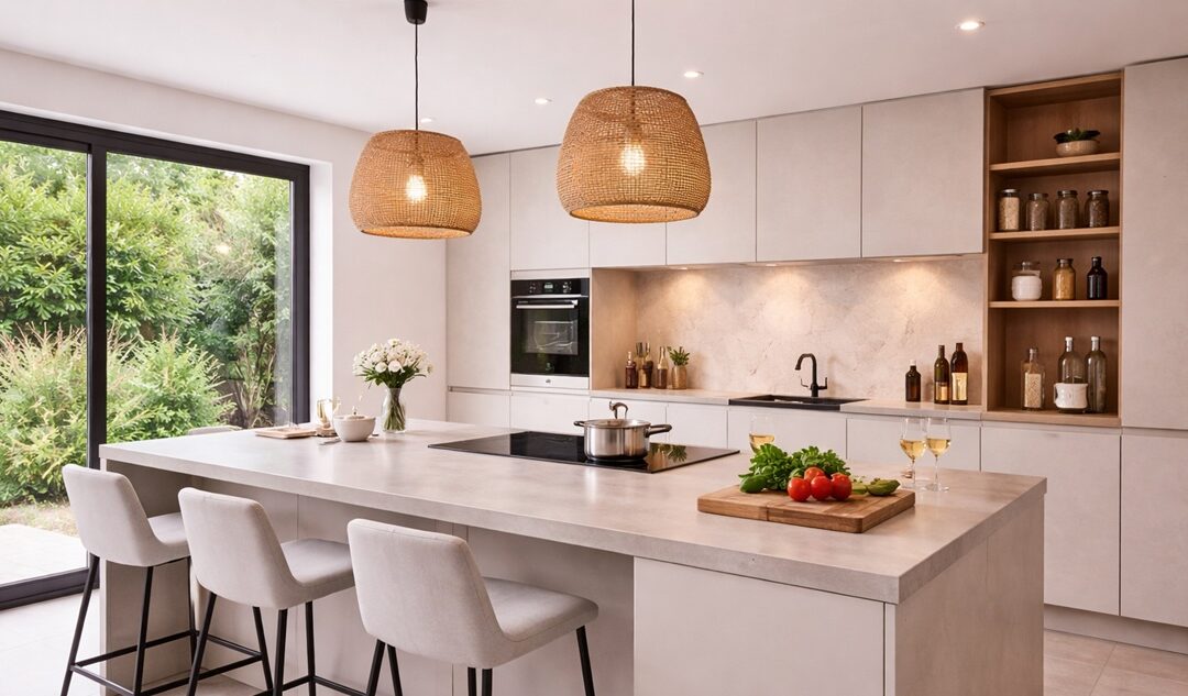 Hoeveel ruimte tussen keuken en eiland